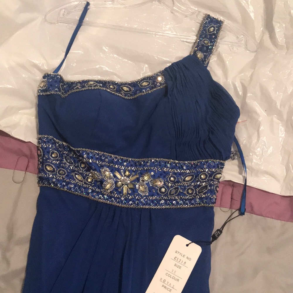 NEW Royal blue xs/s prom dress